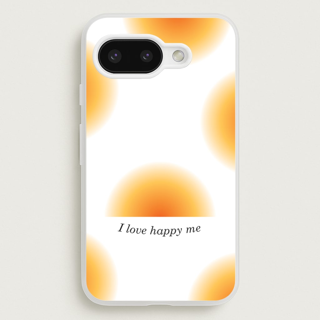 I Love Happy Me Gradient Pattern - Summer Phone Case for Google Pixel 9a