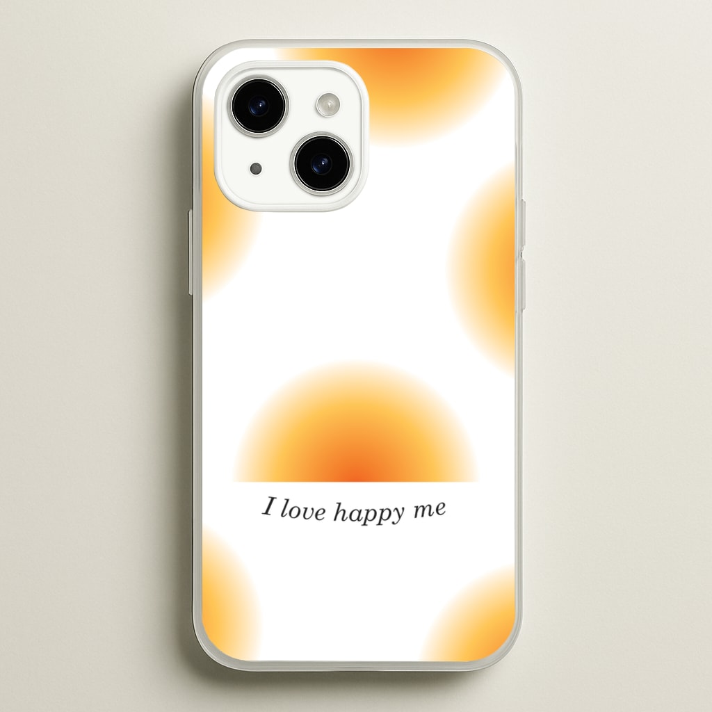 I Love Happy Me Gradient Pattern - Summer Phone Case for iPhone 14