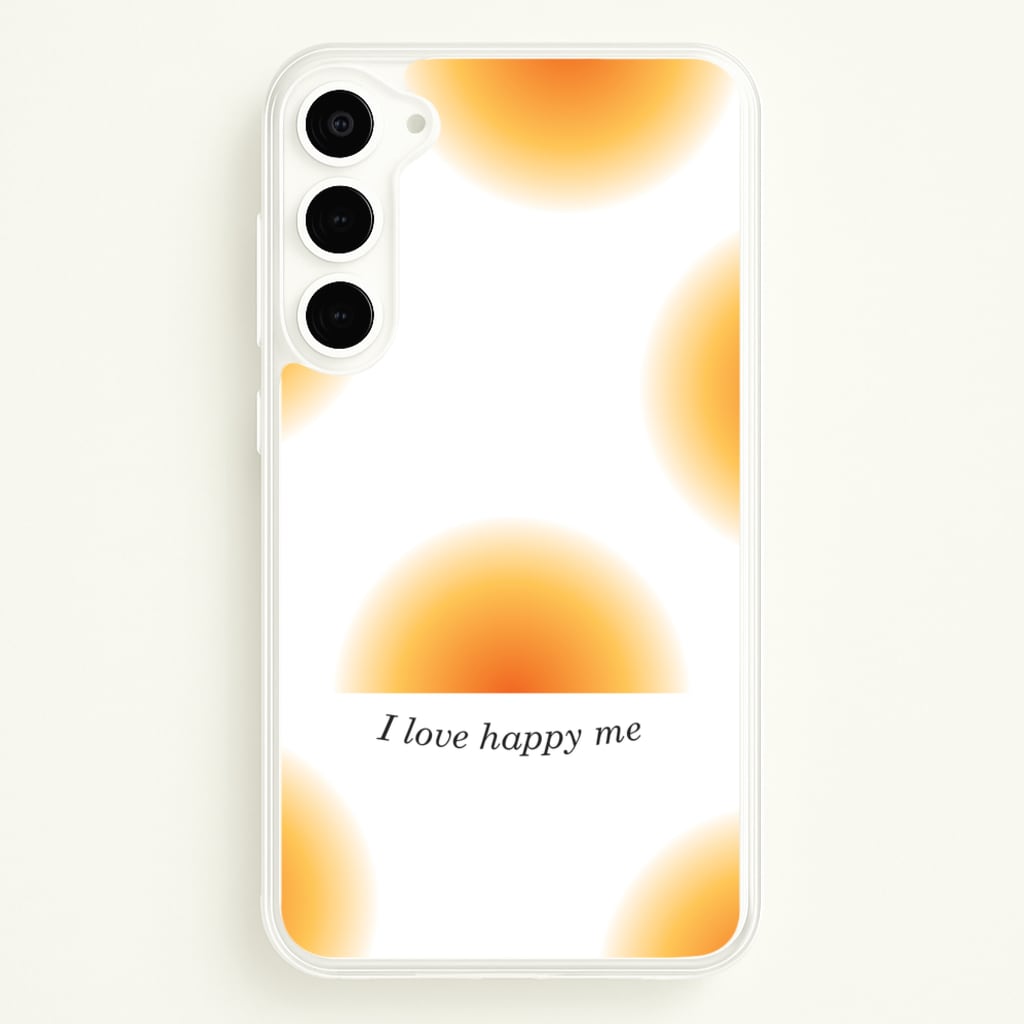 I Love Happy Me Gradient Pattern - Summer Phone Case for Galaxy S23