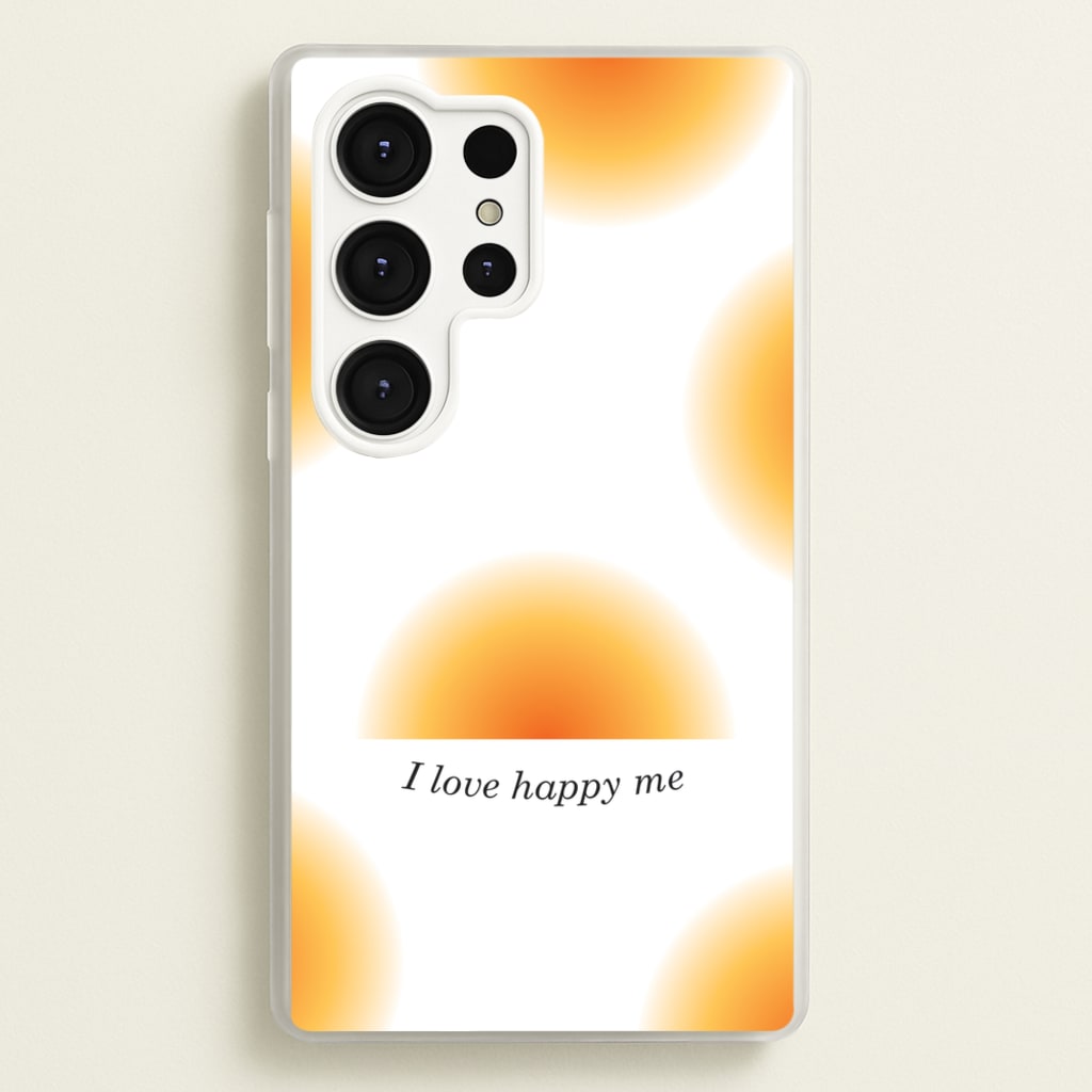 I Love Happy Me Gradient Pattern - Summer Phone Case for Galaxy S25 Ultra