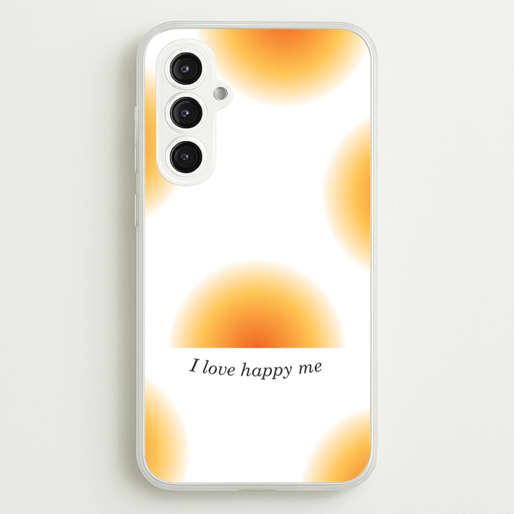 I Love Happy Me Gradient Pattern - Summer Phone Case for Galaxy S23FE