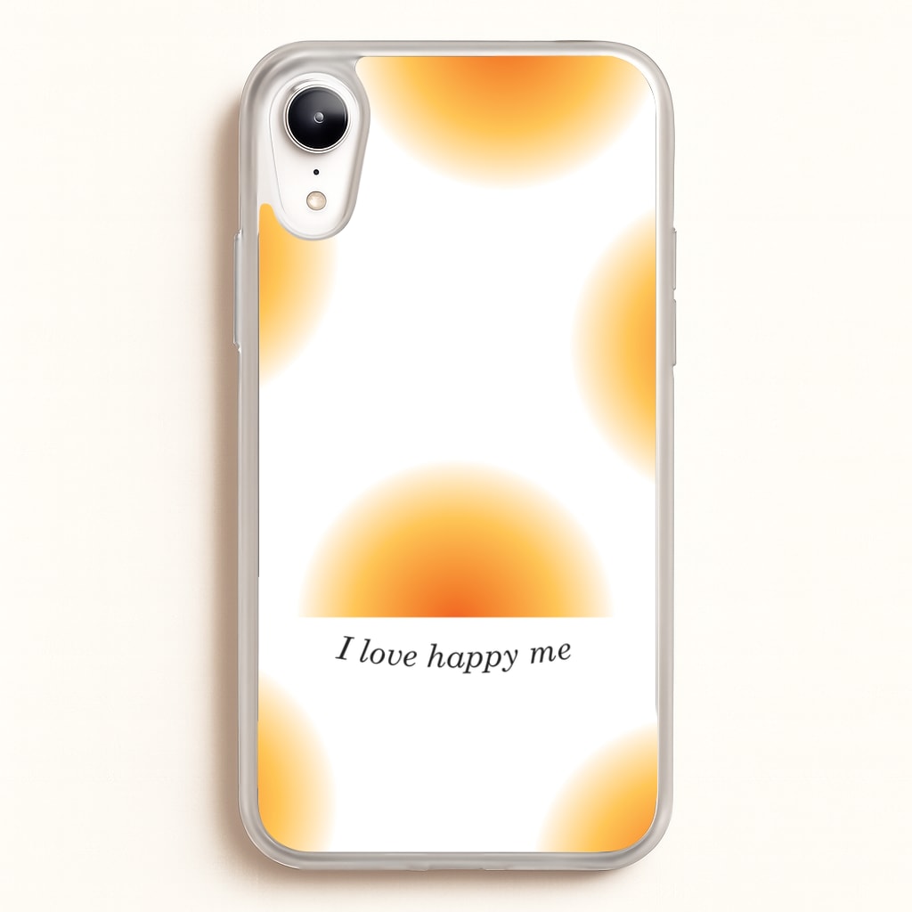 I Love Happy Me Gradient Pattern - Summer Phone Case for iPhone XR
