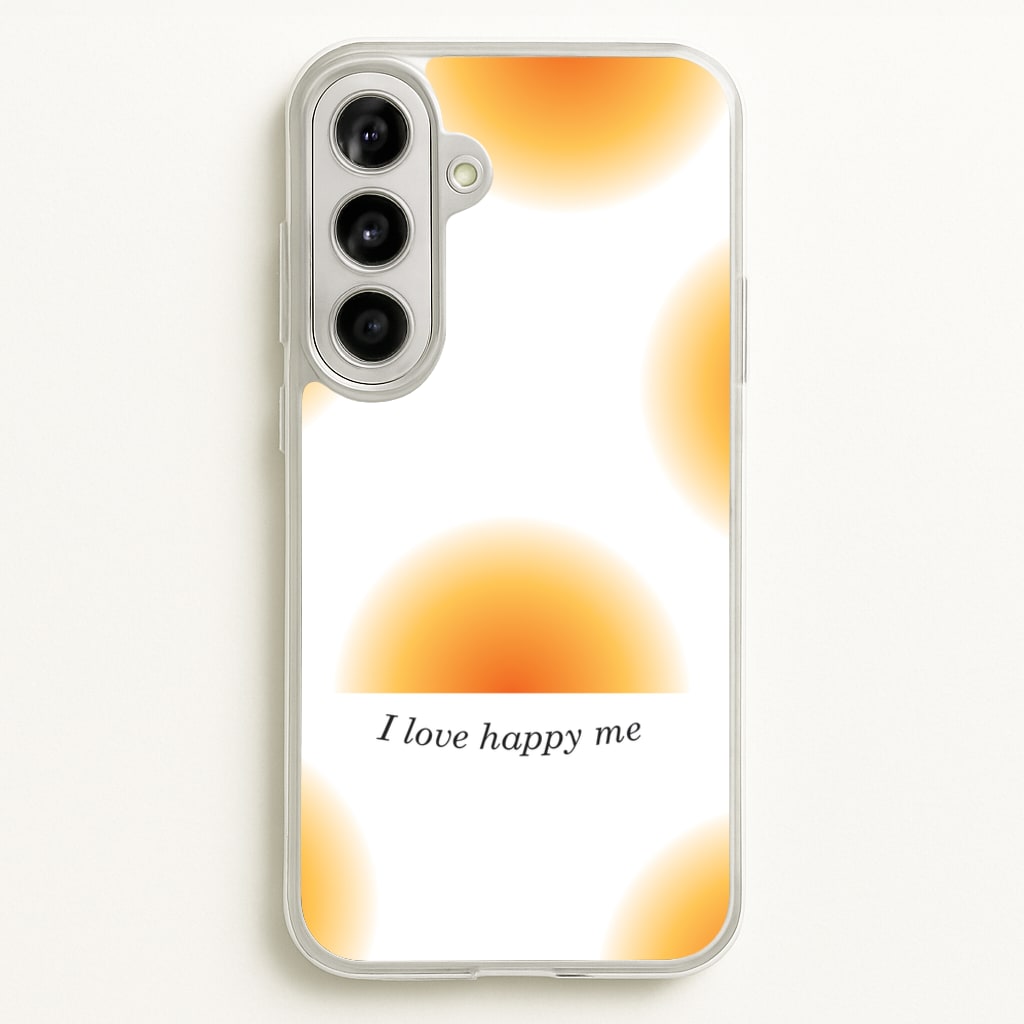 I Love Happy Me Gradient Pattern - Summer Phone Case for Galaxy A56