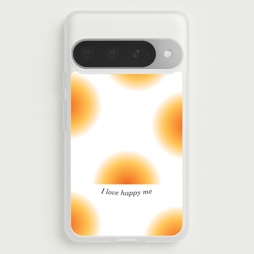 I Love Happy Me Gradient Pattern Phone Case for Google Pixel 10 Pro XL