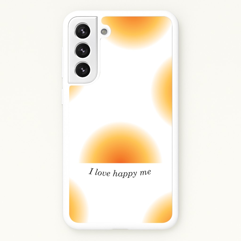 I Love Happy Me Gradient Pattern - Summer Phone Case for Galaxy S22 Plus