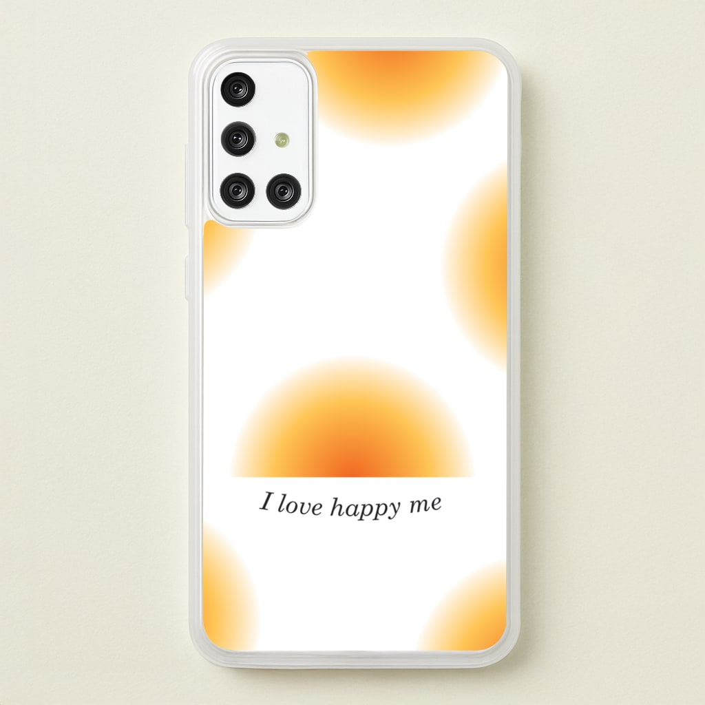 I Love Happy Me Gradient Pattern - Summer Phone Case for Galaxy A71