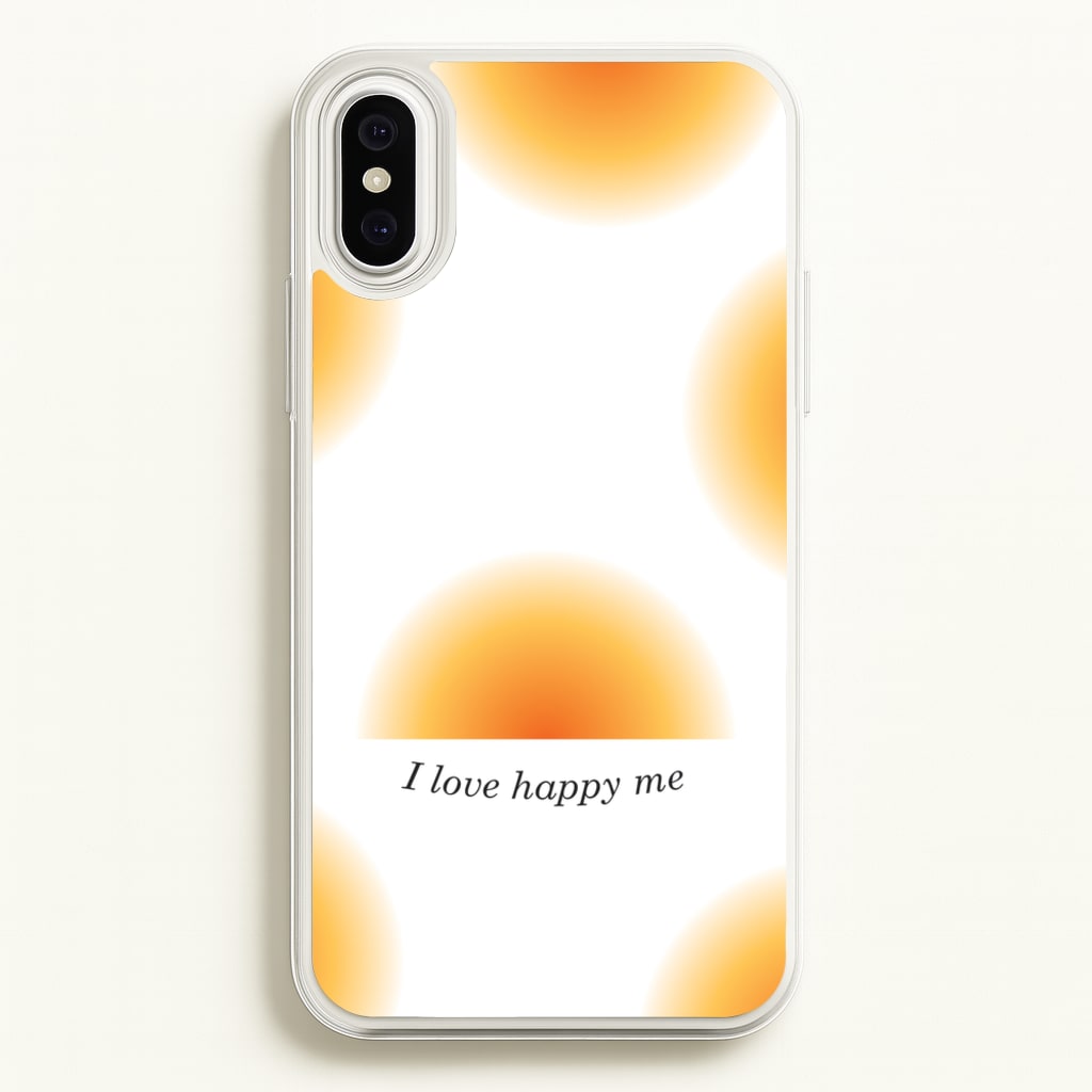 I Love Happy Me Gradient Pattern - Summer Phone Case for iPhone XS Max