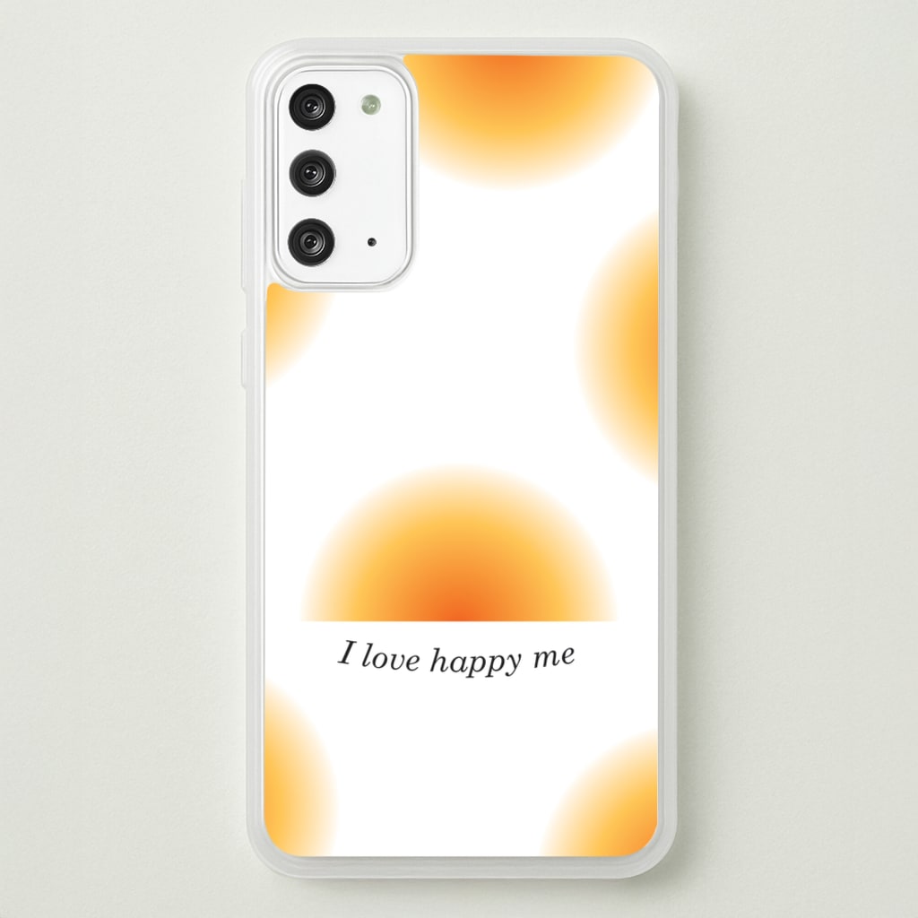 I Love Happy Me Gradient Pattern - Summer Phone Case for Galaxy Note 20