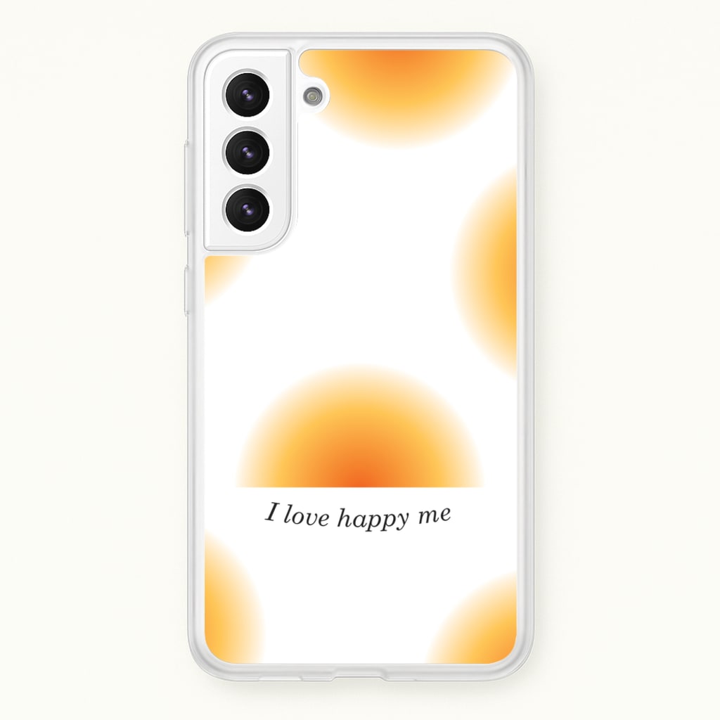 I Love Happy Me Gradient Pattern - Summer Phone Case for Galaxy S21FE