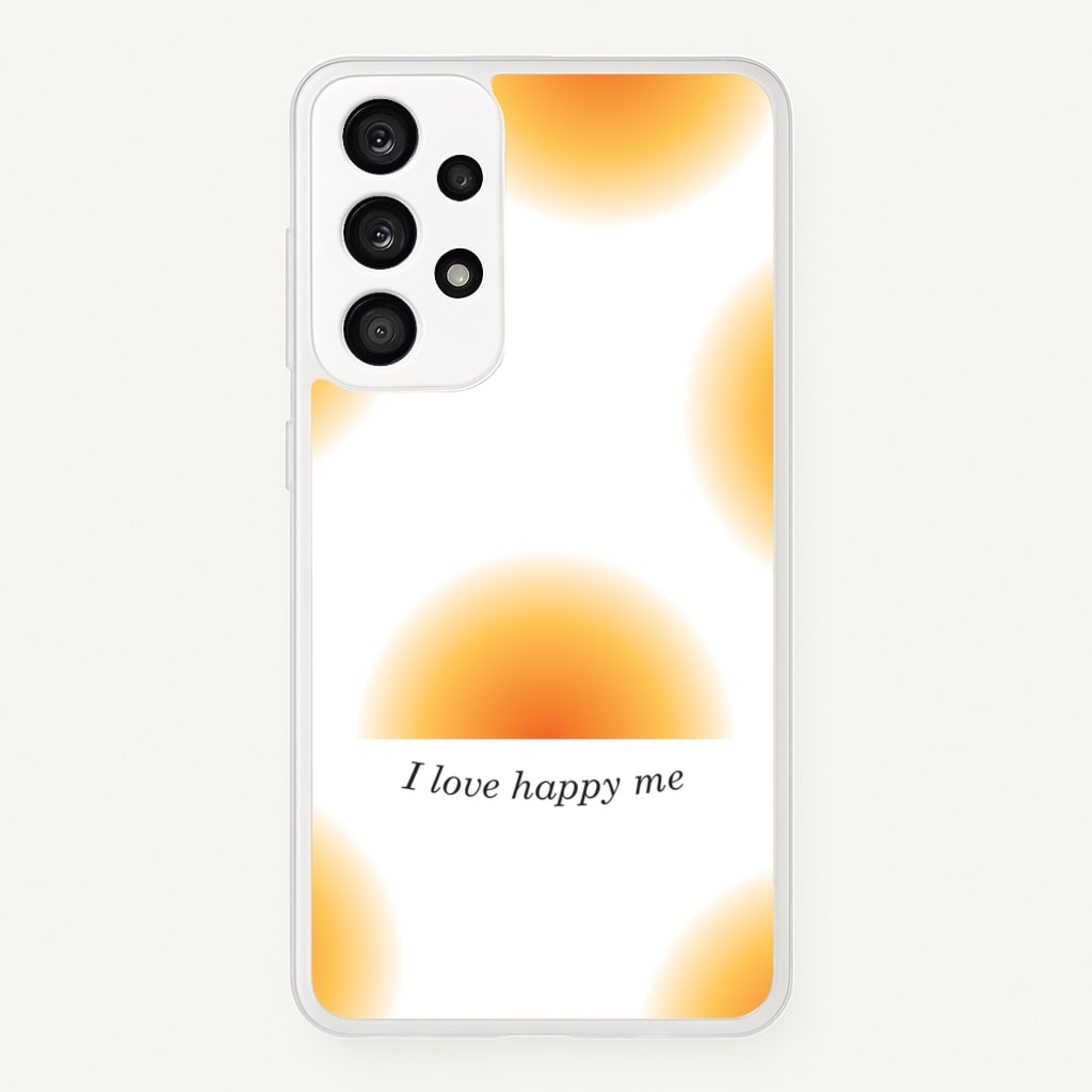 I Love Happy Me Gradient Pattern - Summer Phone Case for Galaxy A33