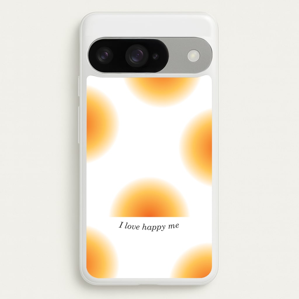 I Love Happy Me Gradient Pattern Phone Case for Google Pixel 10 / 10 Pro