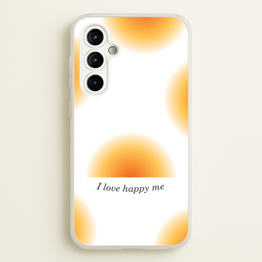 I Love Happy Me Gradient Pattern - Summer Phone Case for Galaxy A54