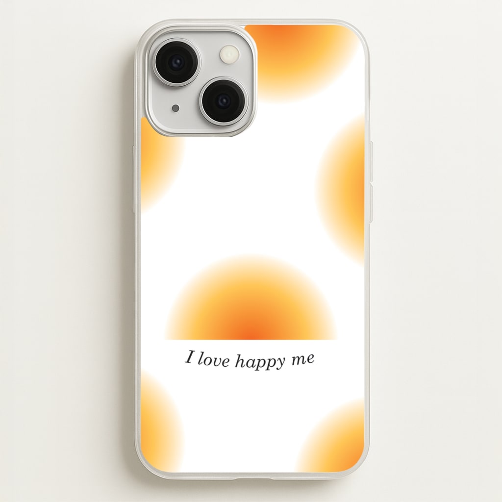 I Love Happy Me Gradient Pattern - Summer Phone Case for iPhone 13 Mini