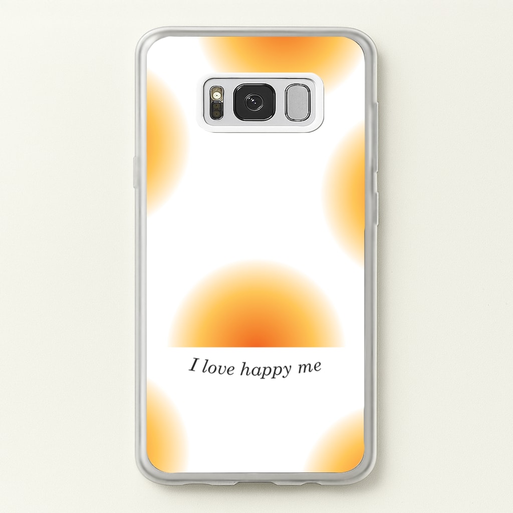 I Love Happy Me Gradient Pattern - Summer Phone Case for Galaxy S8