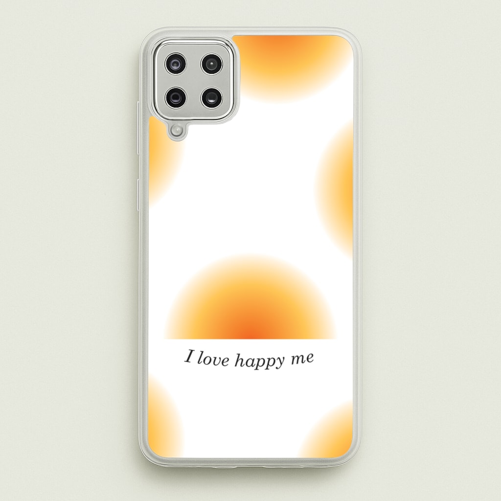 I Love Happy Me Gradient Pattern - Summer Phone Case for Galaxy A12