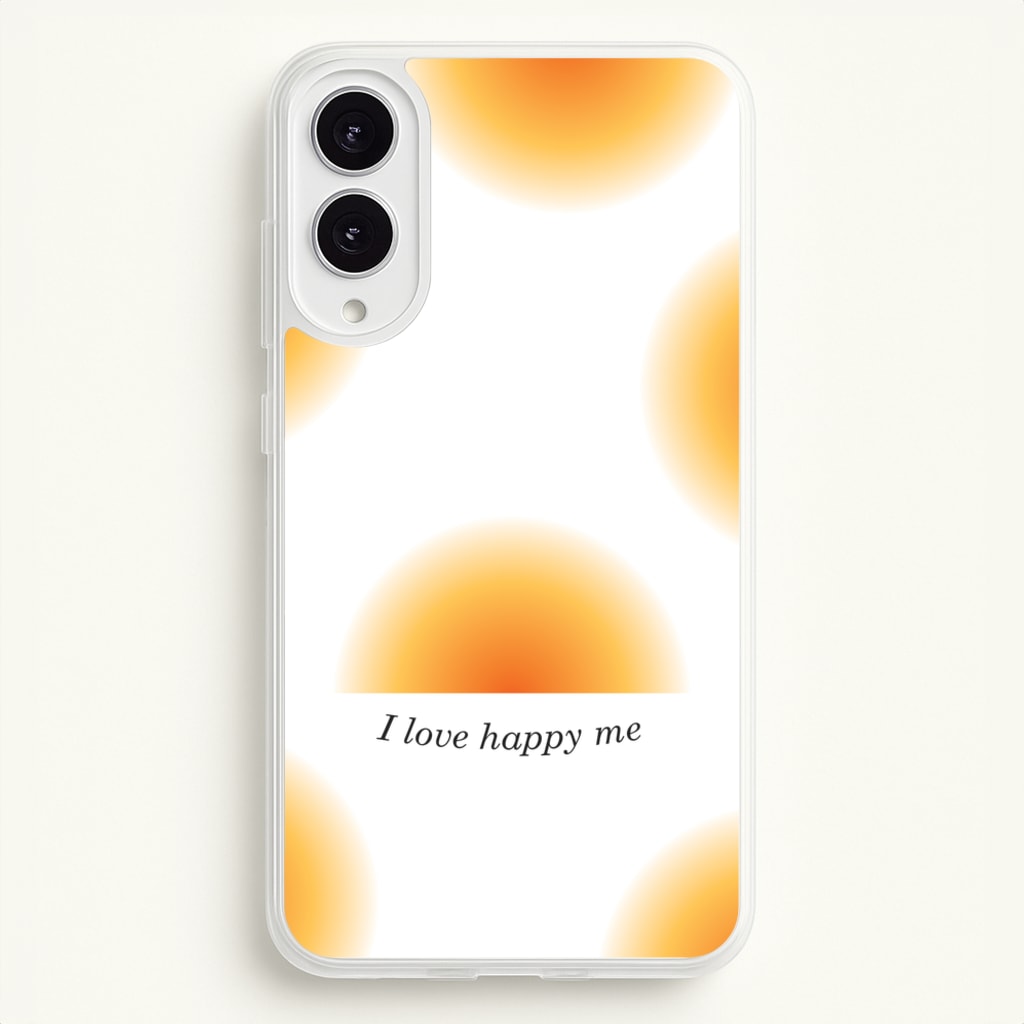 I Love Happy Me Gradient Pattern - Summer Phone Case for Galaxy S25 Edge