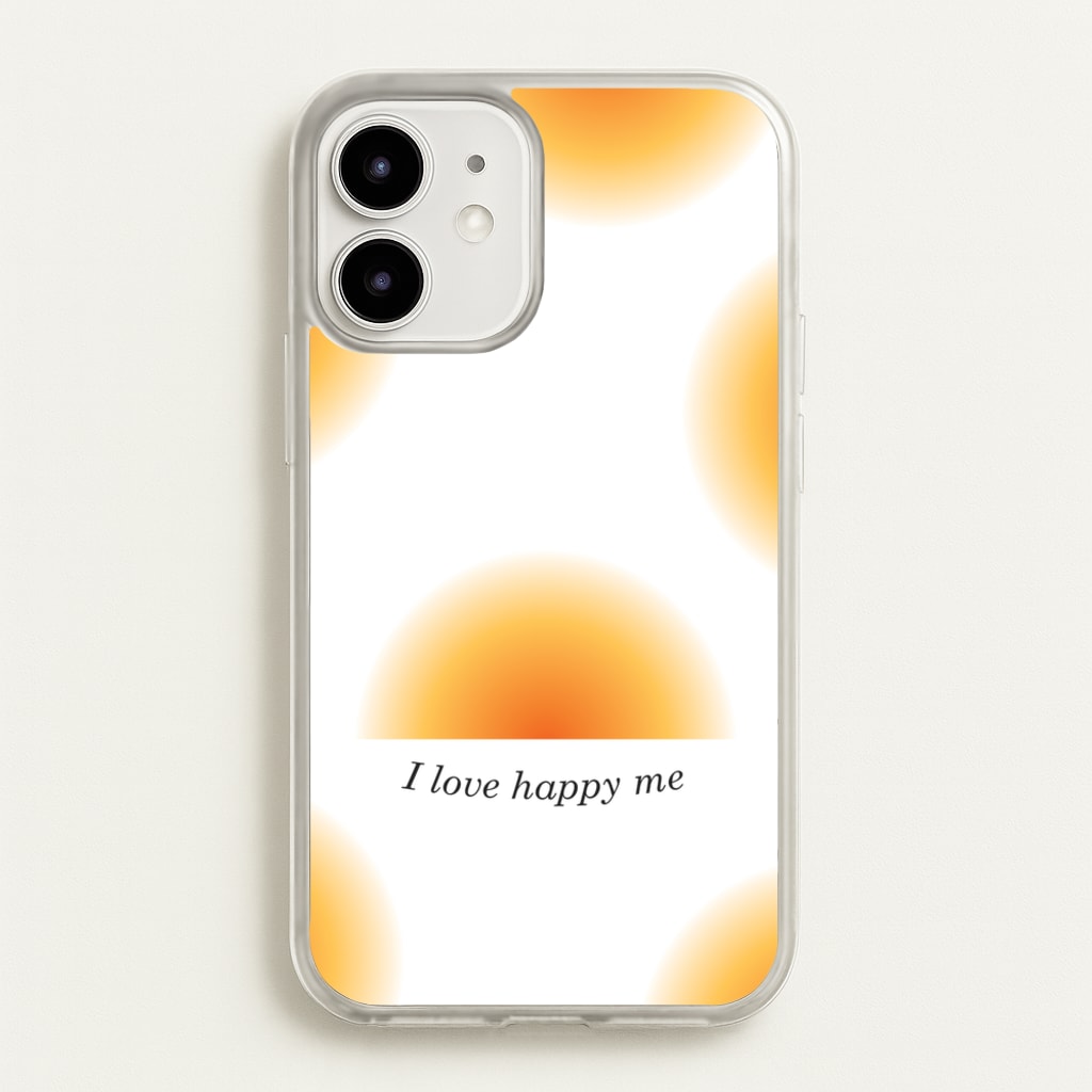 I Love Happy Me Gradient Pattern - Summer Phone Case for iPhone 12 / 12 Pro