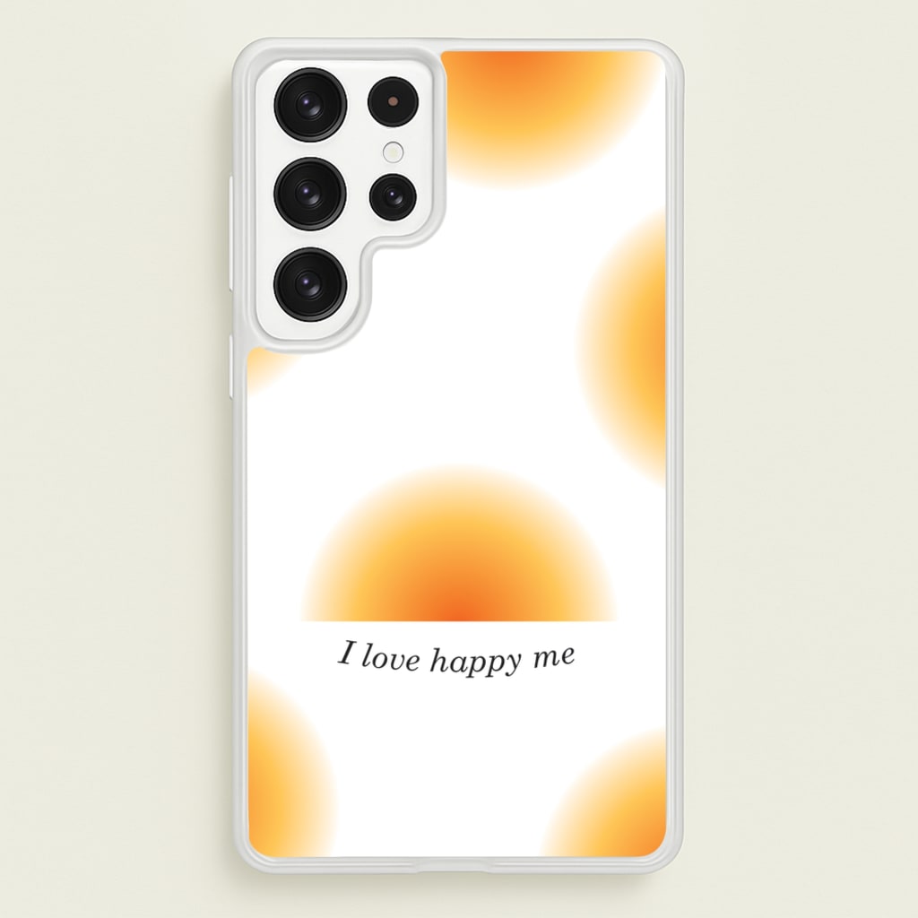 I Love Happy Me Gradient Pattern - Summer Phone Case for Galaxy S23 Ultra