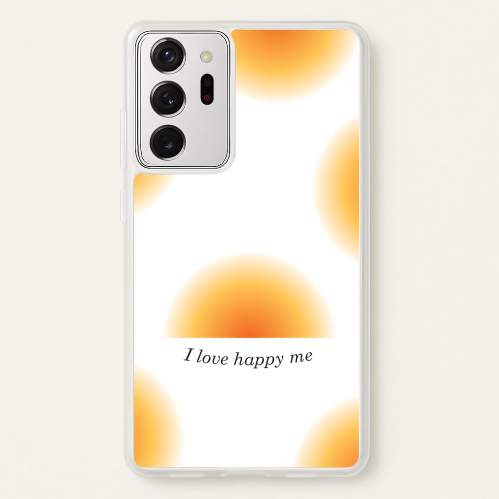 I Love Happy Me Gradient Pattern - Summer Phone Case for Galaxy Note 20 Ultra
