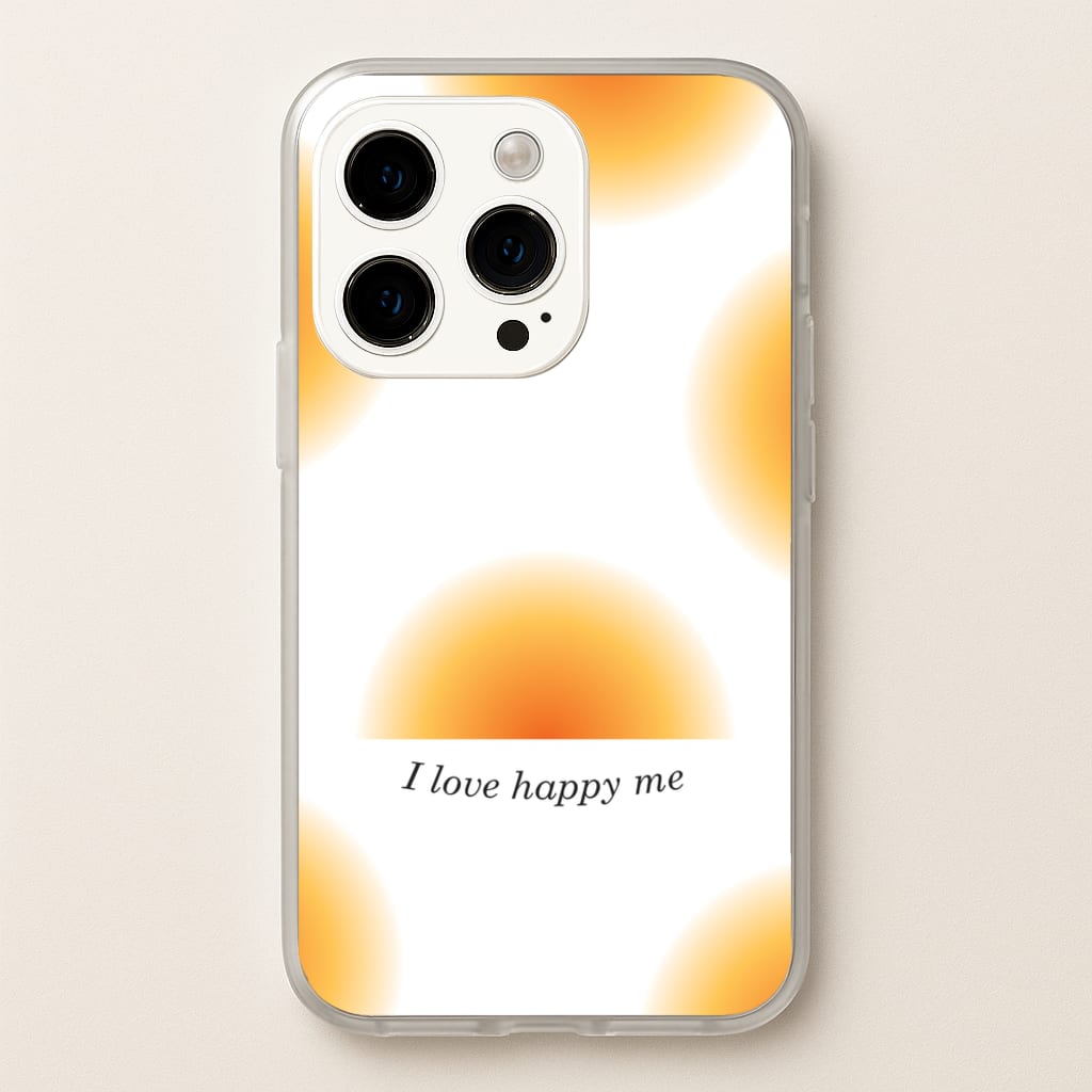 I Love Happy Me Gradient Pattern - Summer Phone Case for iPhone 15 Pro