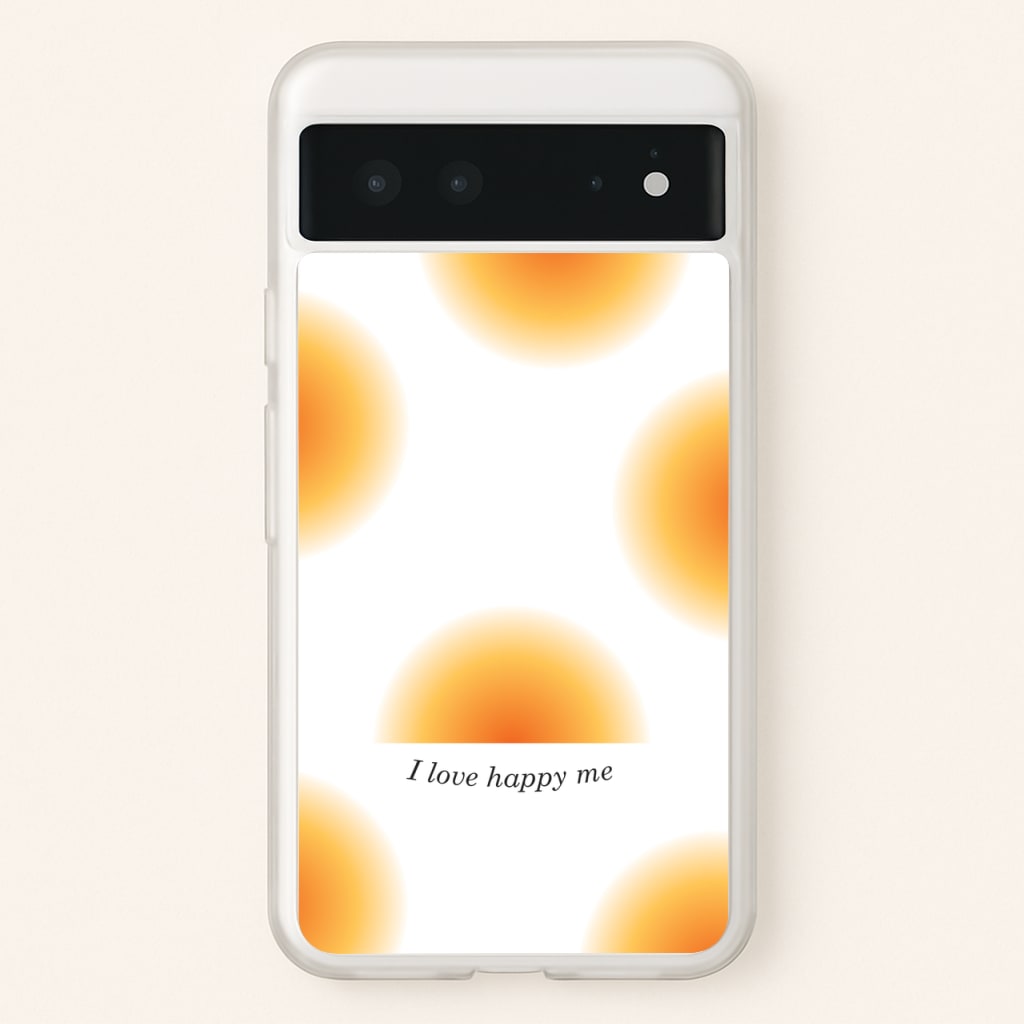 I Love Happy Me Gradient Pattern - Summer Phone Case for Google Pixel 6