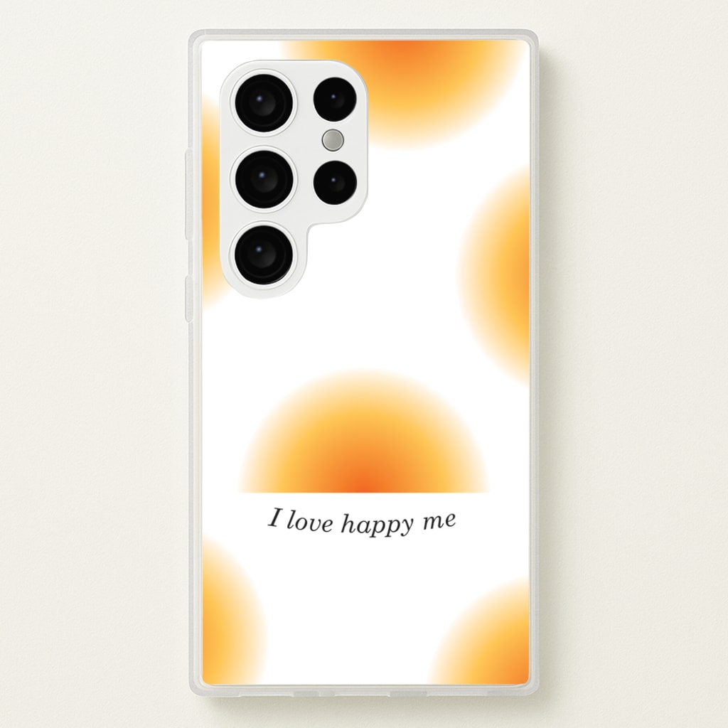 I Love Happy Me Gradient Pattern - Summer Phone Case for Galaxy S24 Ultra