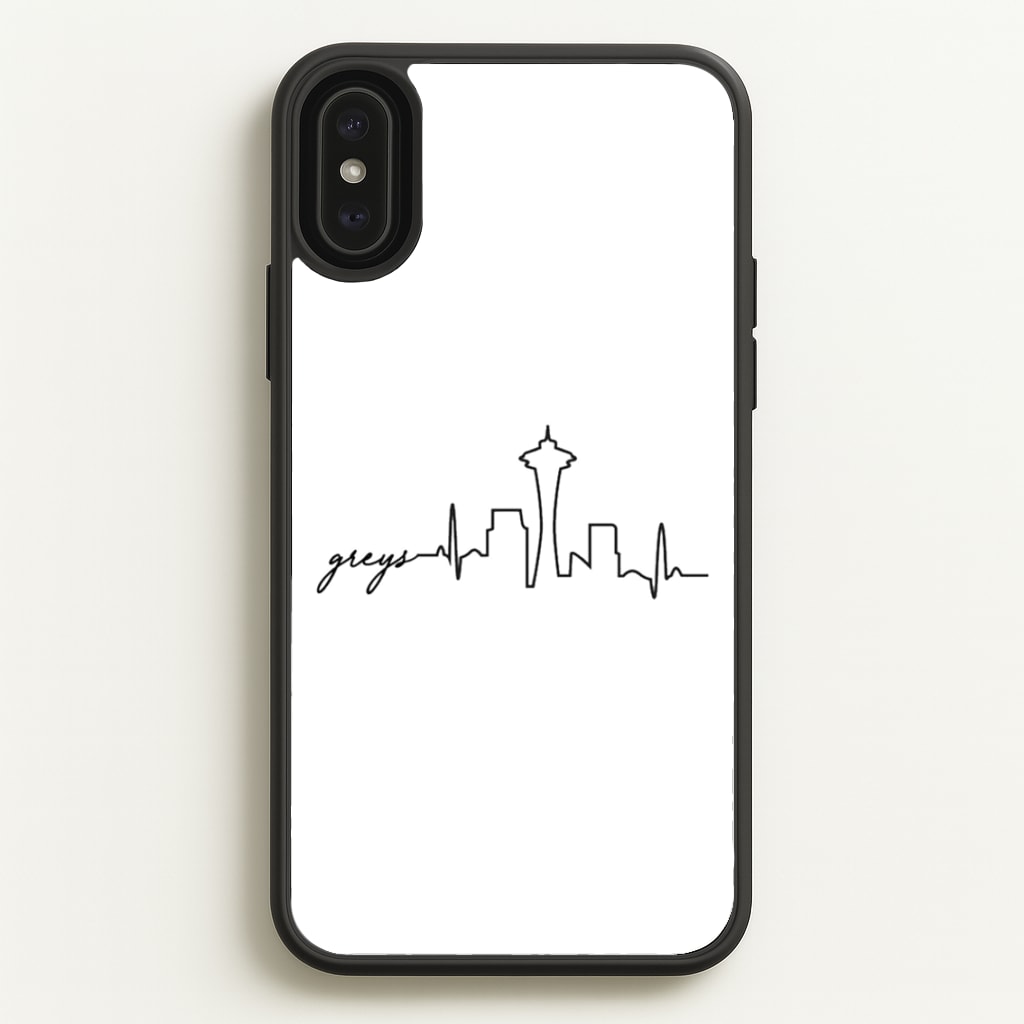 Grey's Skyline - Grey's - Greys Anatomy Phone Case for iPhone XS Max
