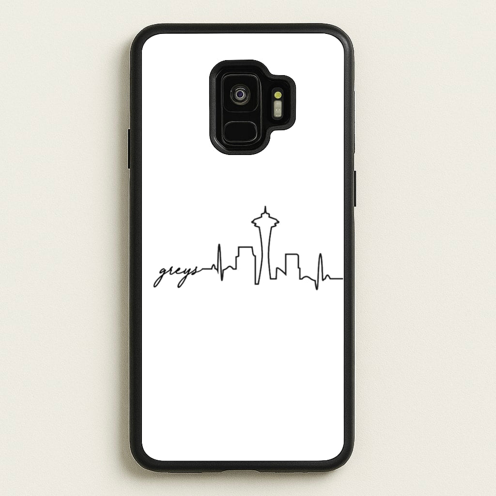 Grey's Skyline - Grey's - Greys Anatomy Phone Case for Galaxy S9