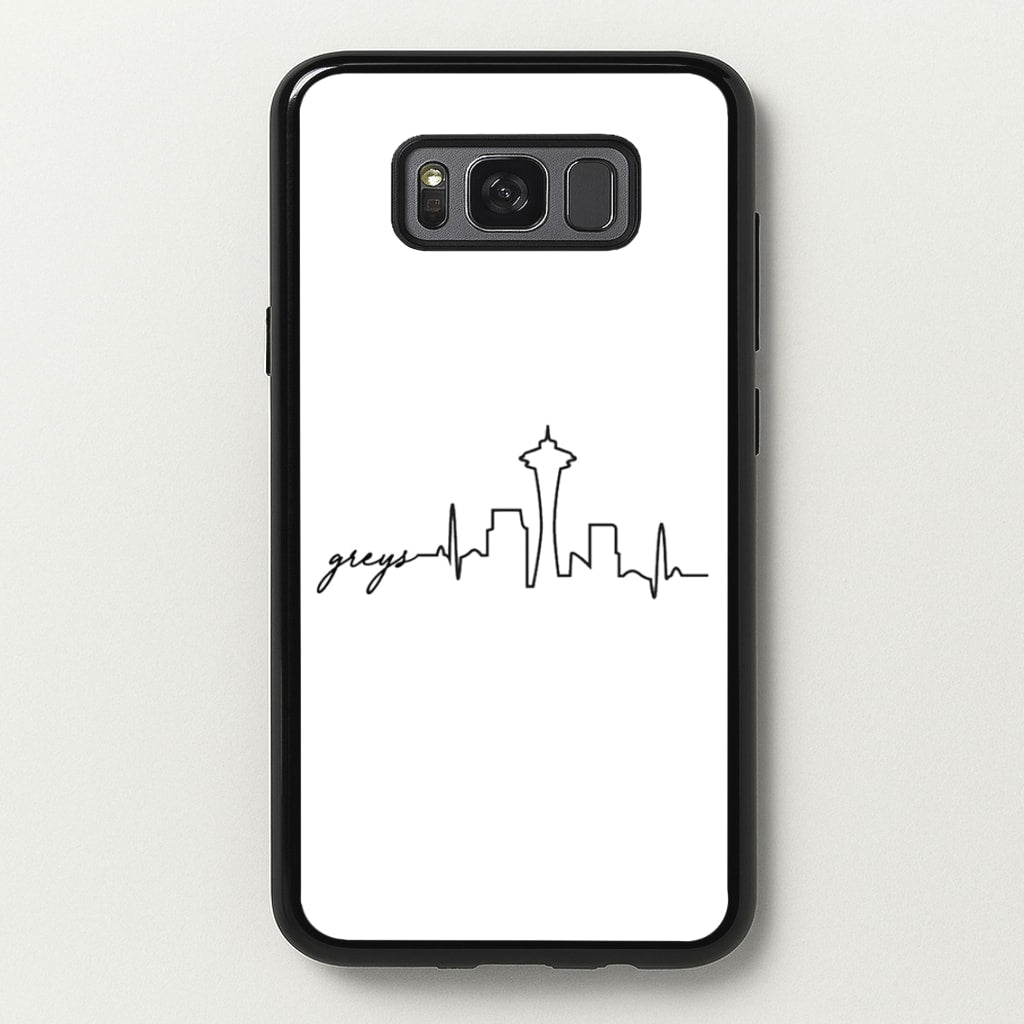 Grey's Skyline - Grey's - Greys Anatomy Phone Case for Galaxy S8 Plus