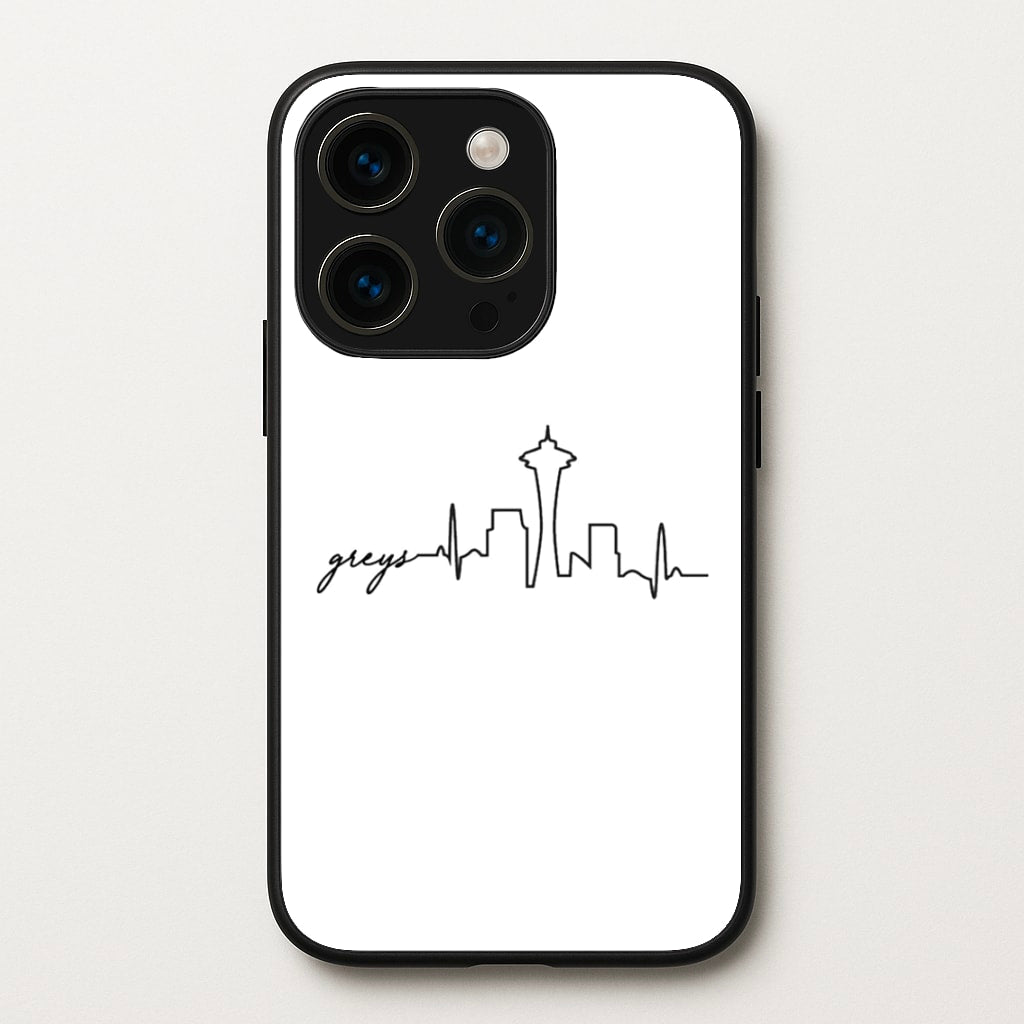 Grey's Skyline - Grey's - Greys Anatomy Phone Case for iPhone 14 Pro
