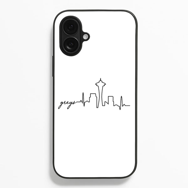 Grey's Skyline - Grey's - Greys Anatomy Phone Case for iPhone 16 Plus