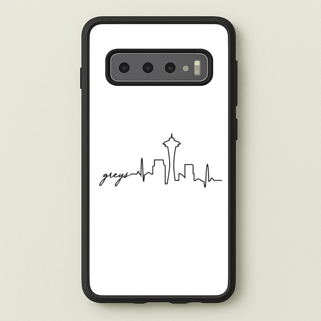 Grey's Skyline - Grey's - Greys Anatomy Phone Case for Galaxy S10 Plus