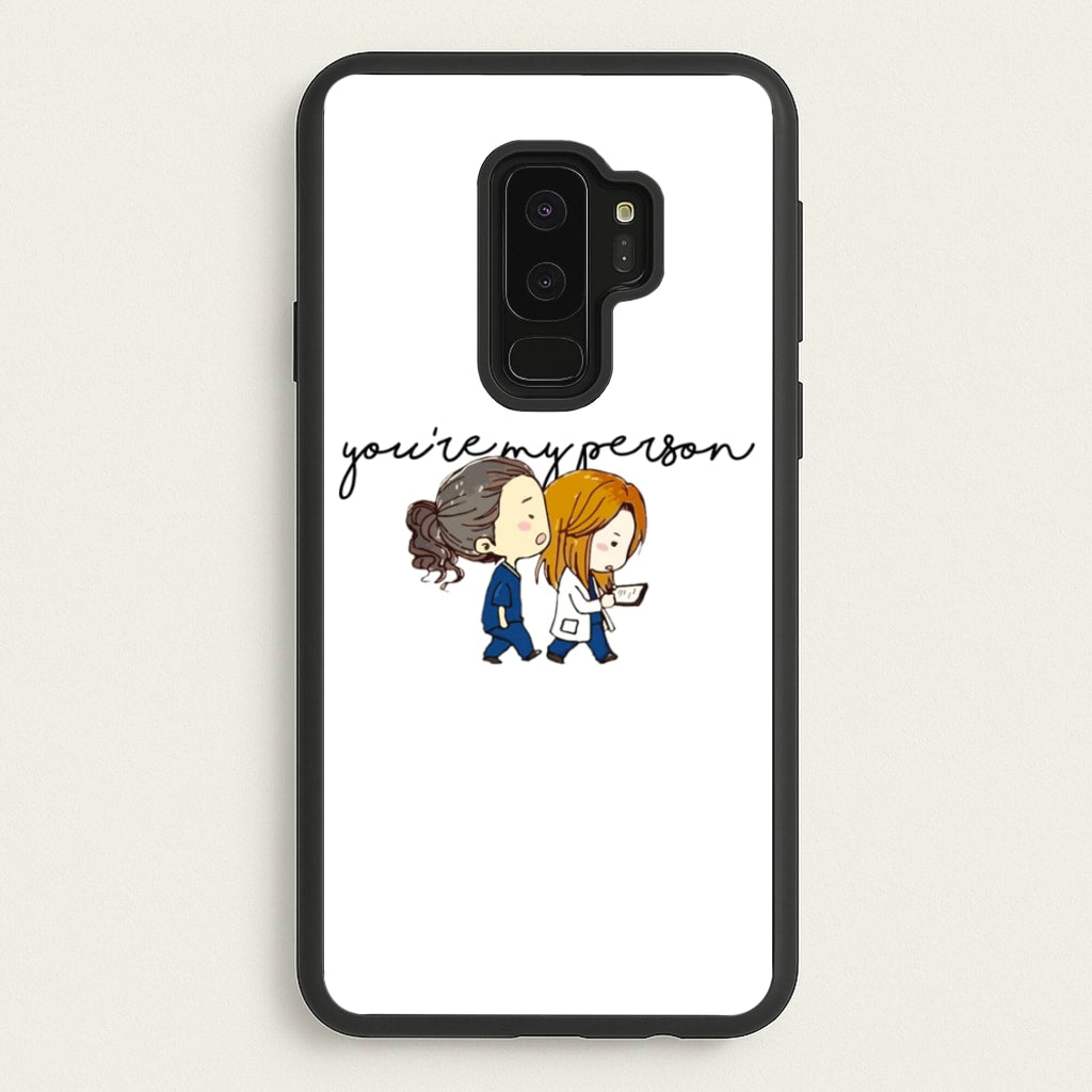 You're My Person Cartoon - Grey's - Greys Anatomy Phone Case for Galaxy S9 Plus