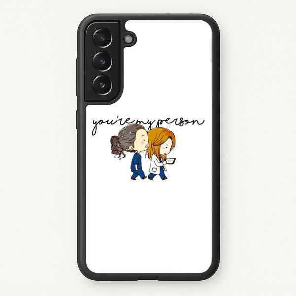 You're My Person Cartoon - Grey's - Greys Anatomy Phone Case for Galaxy S21FE