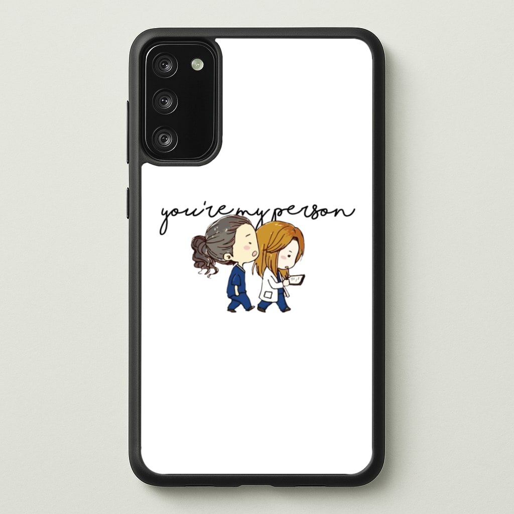 You're My Person Cartoon - Grey's - Greys Anatomy Phone Case for Galaxy S20