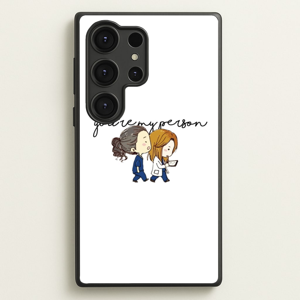 You're My Person Cartoon - Grey's - Greys Anatomy Phone Case for Galaxy S25 Ultra