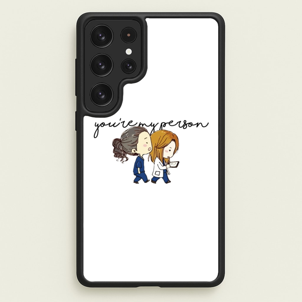 You're My Person Cartoon - Grey's - Greys Anatomy Phone Case for Galaxy S23 Ultra
