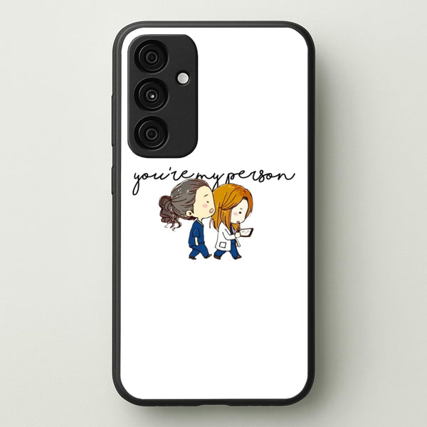 You're My Person Cartoon - Grey's - Greys Anatomy Phone Case for Galaxy A35