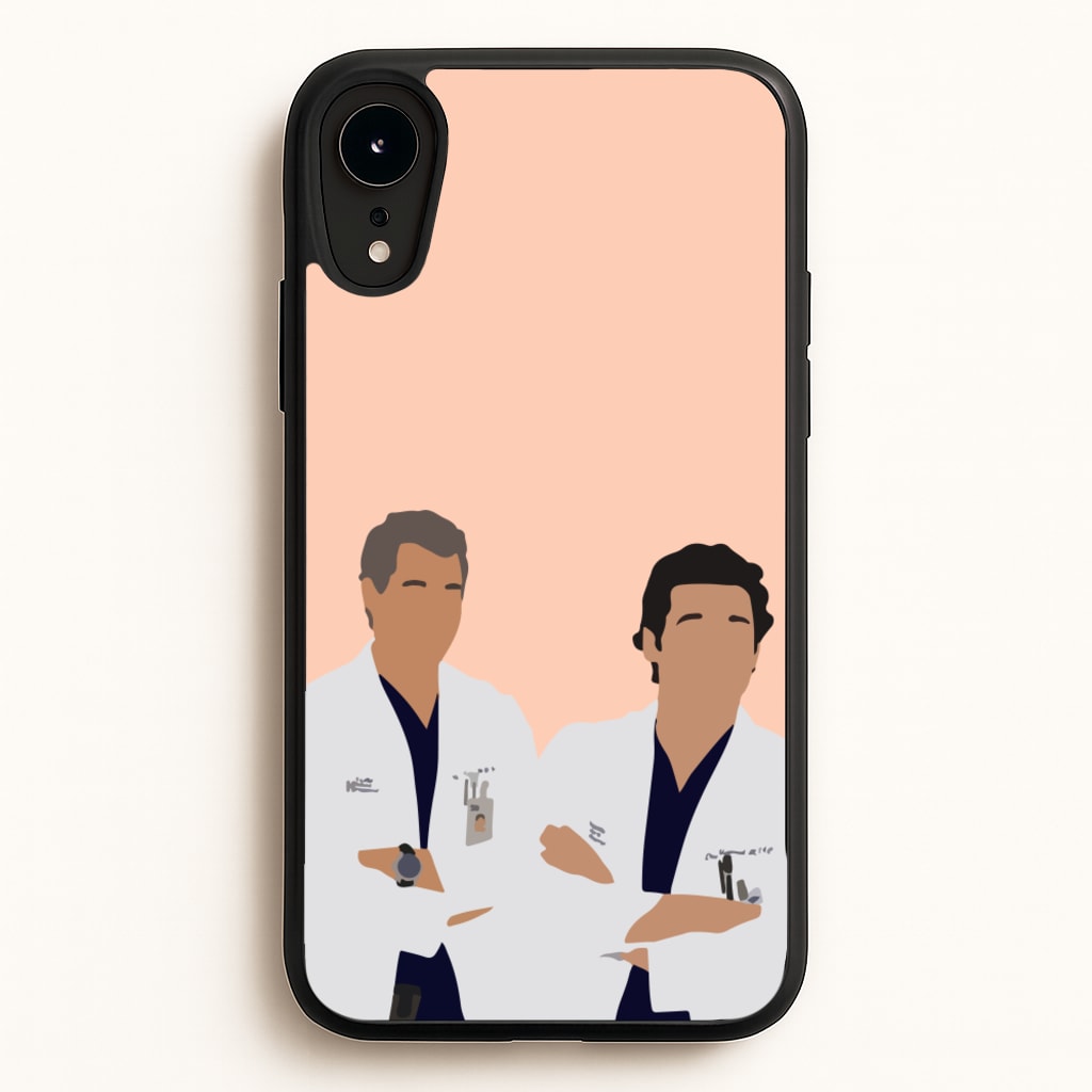 Two Doctors Arm Crossed - Grey's - Grey's Anatomy Phone Case for iPhone XR