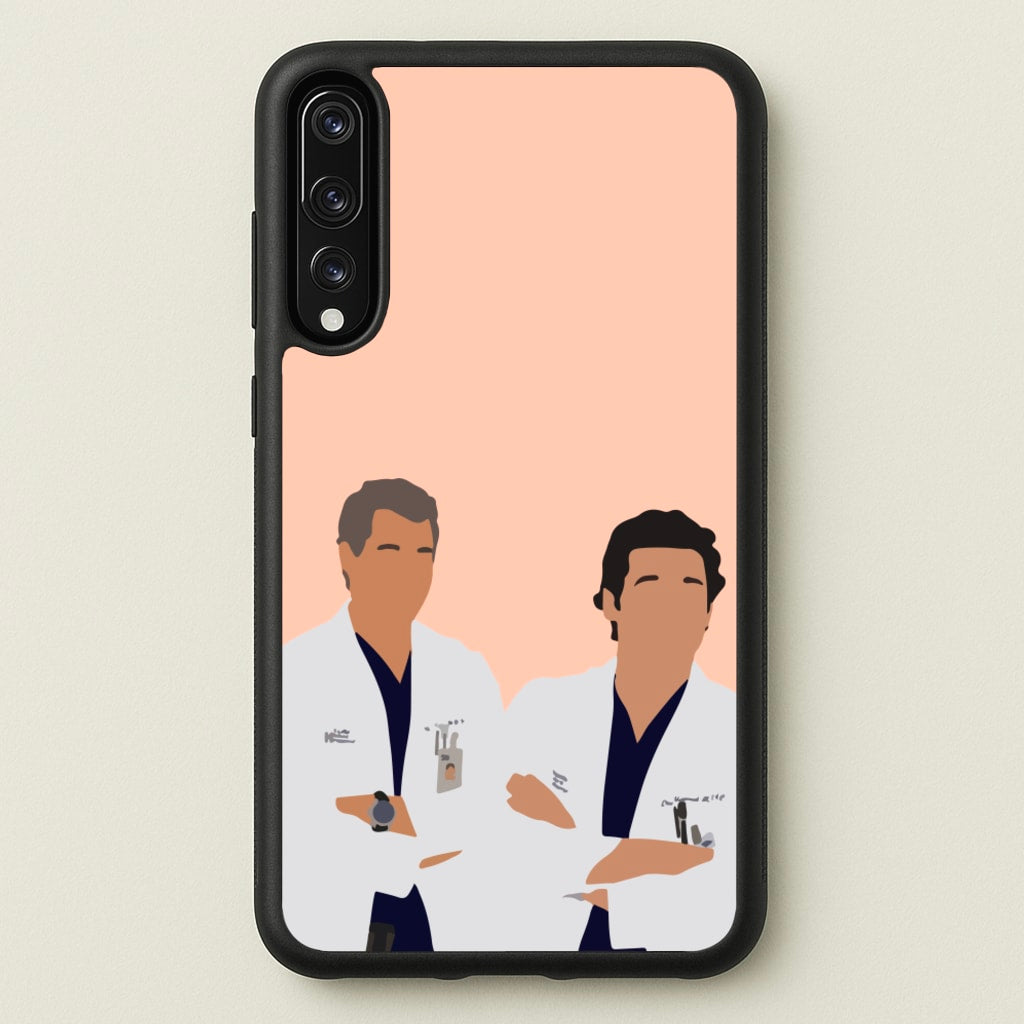 Two Doctors Arm Crossed - Grey's - Grey's Anatomy Phone Case for Huawei P20 Pro