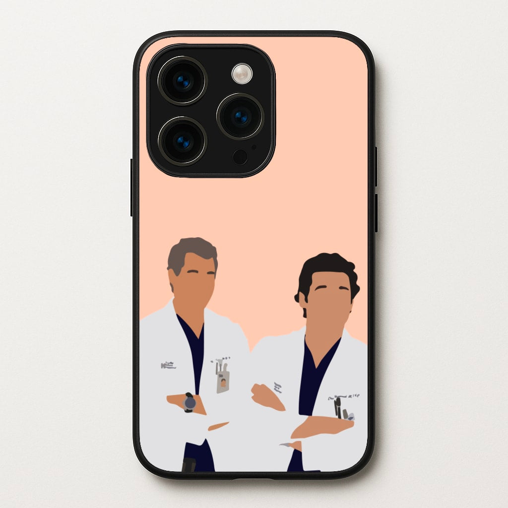 Two Doctors Arm Crossed - Grey's - Grey's Anatomy Phone Case for iPhone 14 Pro