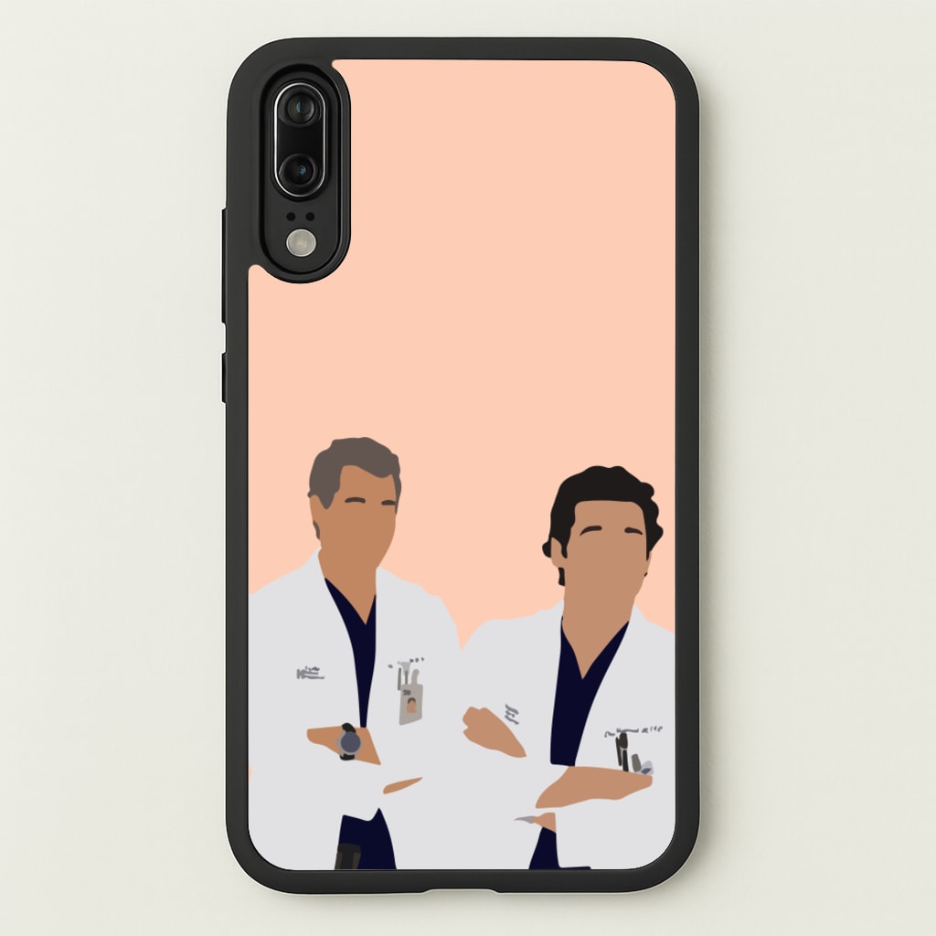 Two Doctors Arm Crossed - Grey's - Grey's Anatomy Phone Case for Huawei P20