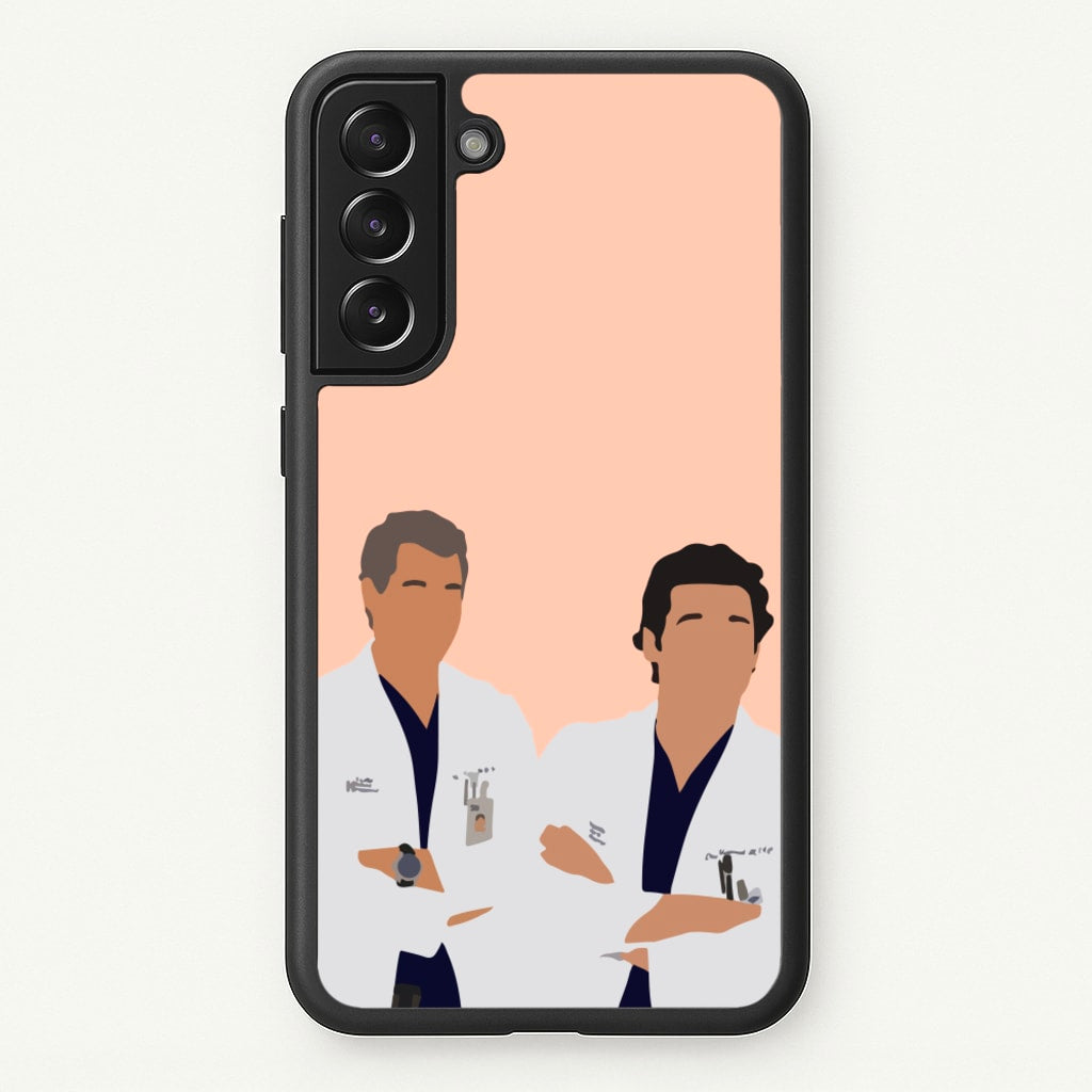 Two Doctors Arm Crossed - Grey's - Grey's Anatomy Phone Case for Galaxy S21 Plus
