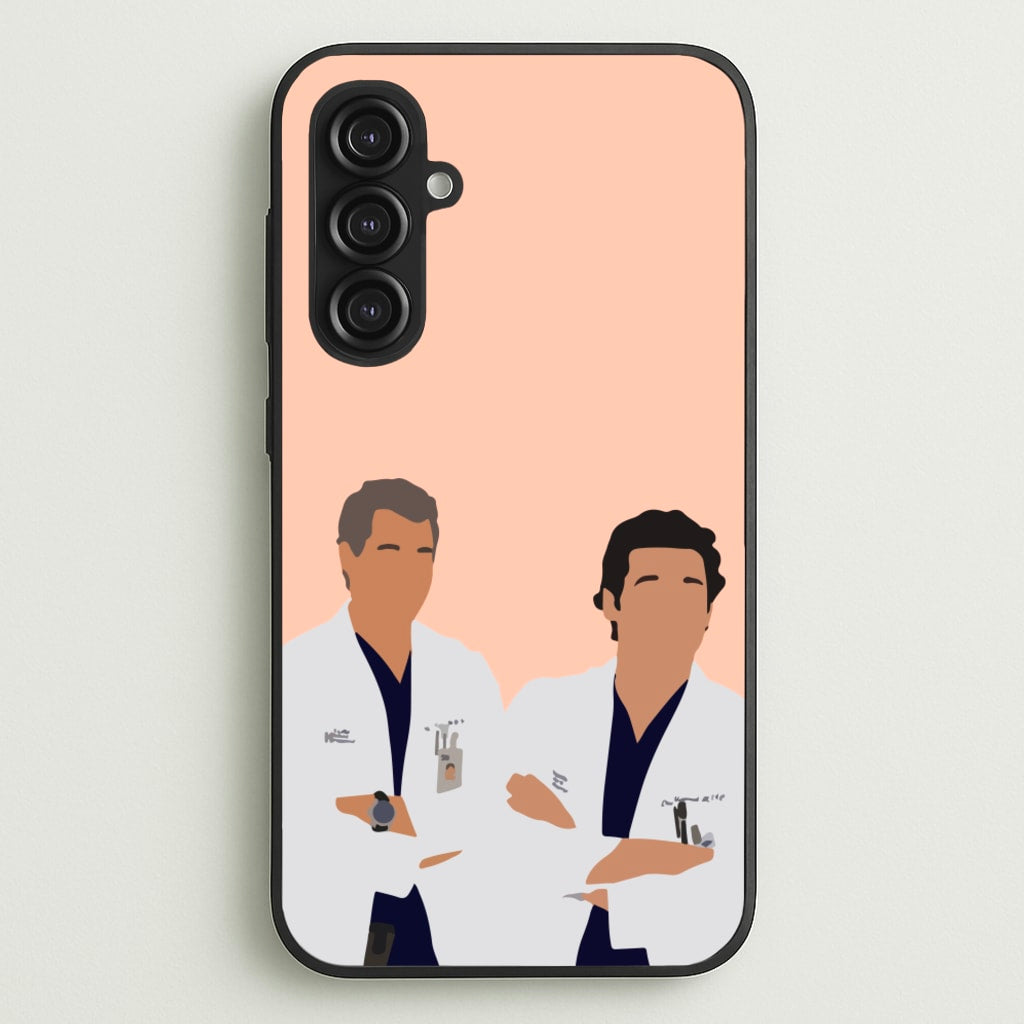 Two Doctors Arm Crossed - Grey's - Grey's Anatomy Phone Case for Galaxy S23FE
