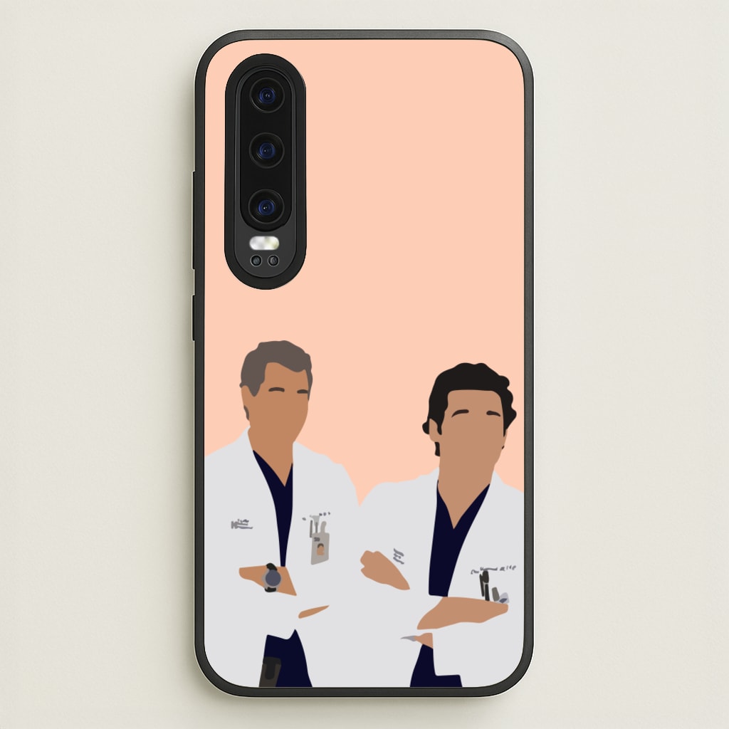 Two Doctors Arm Crossed - Grey's - Grey's Anatomy Phone Case for Huawei P30