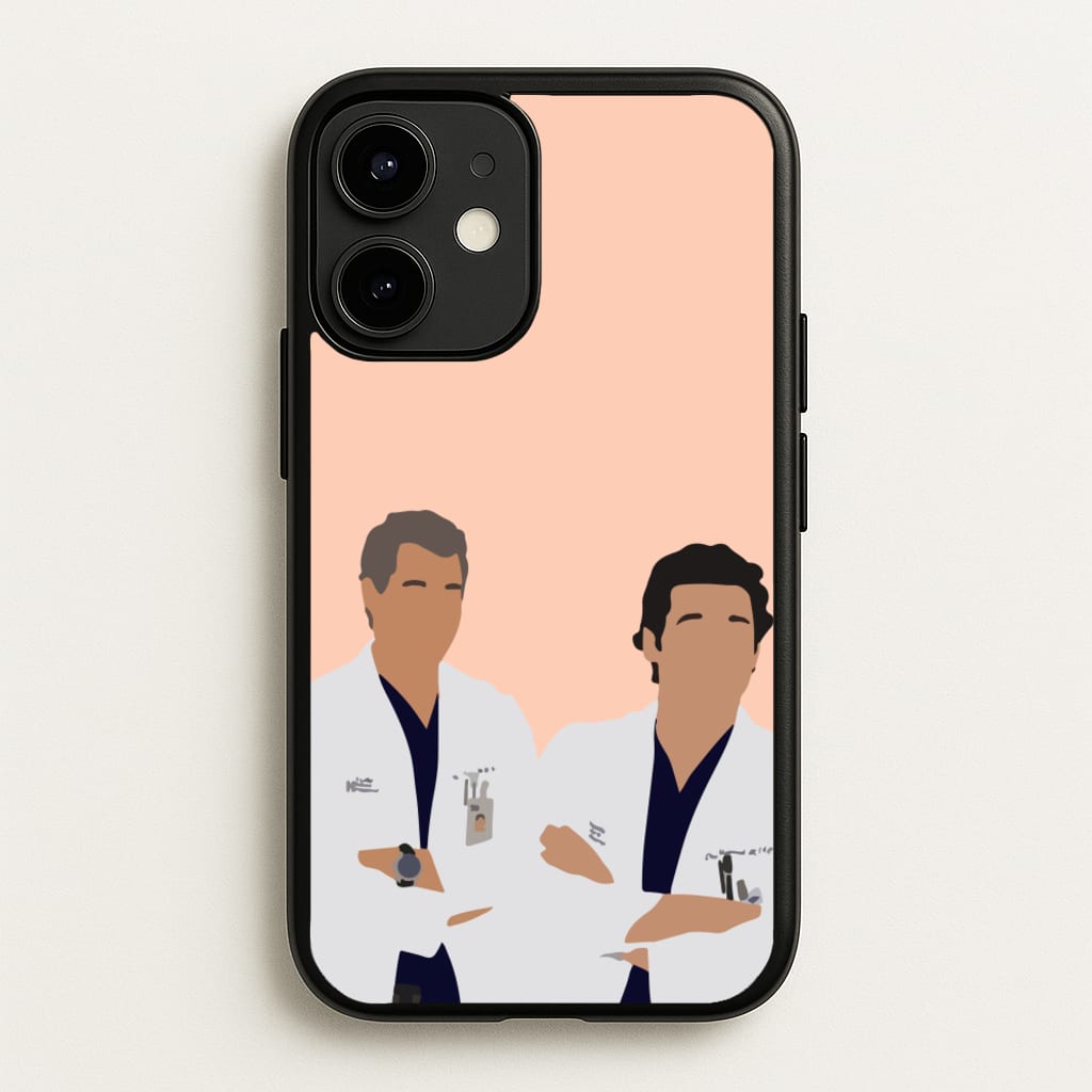 Two Doctors Arm Crossed - Grey's - Grey's Anatomy Phone Case for iPhone 12 Mini