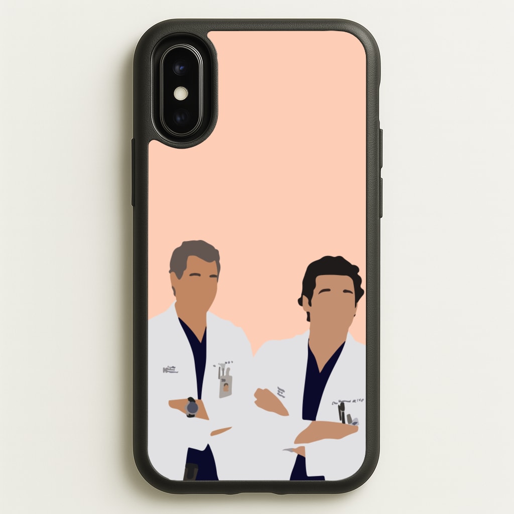 Two Doctors Arm Crossed - Grey's - Grey's Anatomy Phone Case for iPhone X / XS