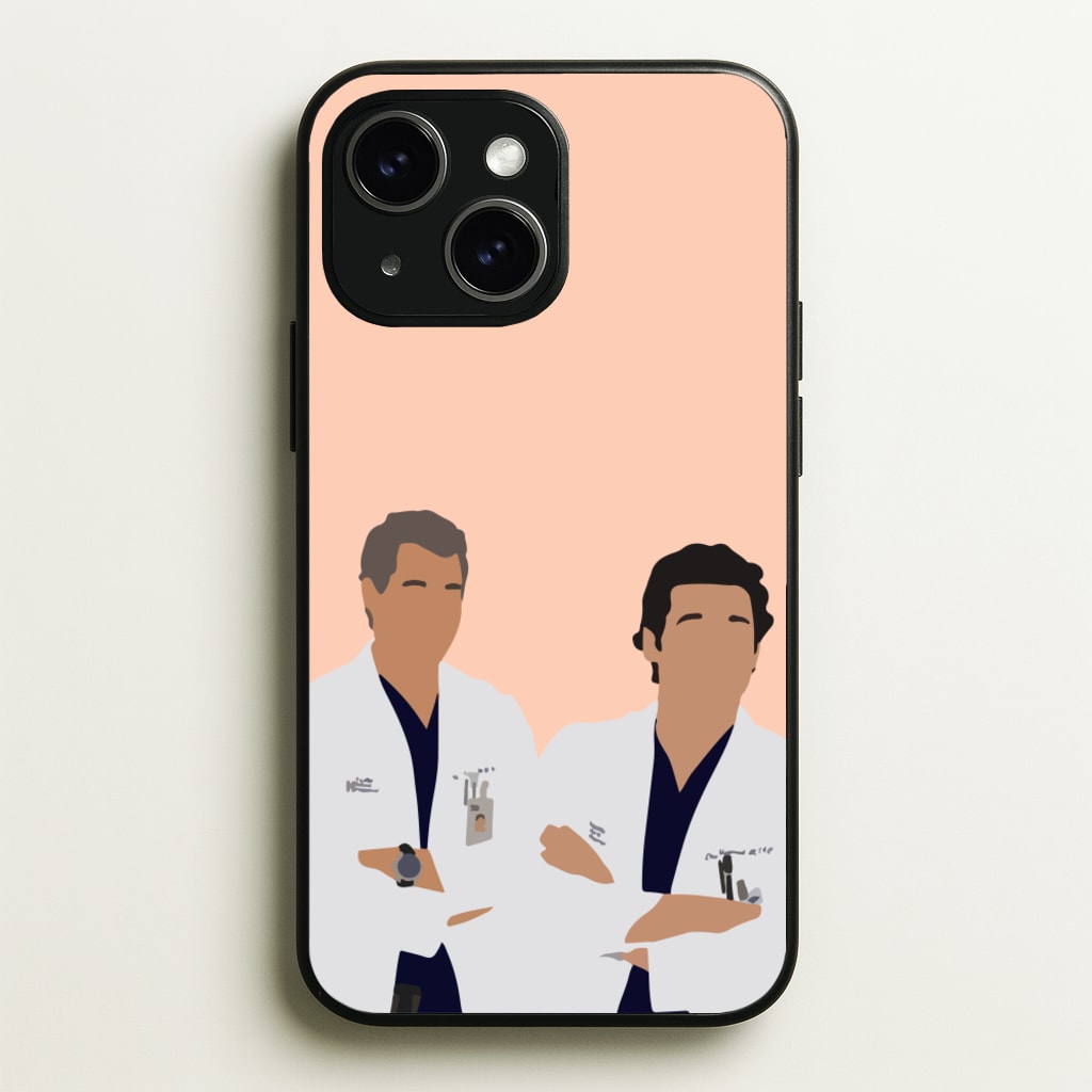 Two Doctors Arm Crossed - Grey's - Grey's Anatomy Phone Case for iPhone 14