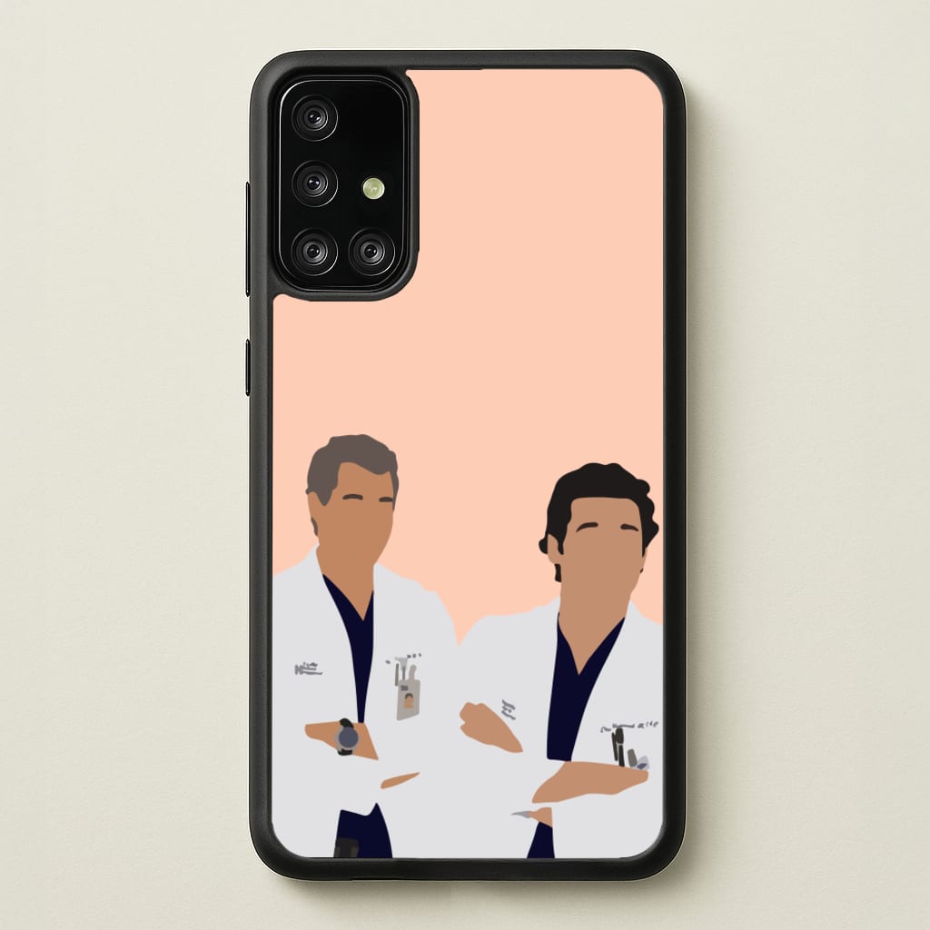 Two Doctors Arm Crossed - Grey's - Grey's Anatomy Phone Case for Galaxy A71