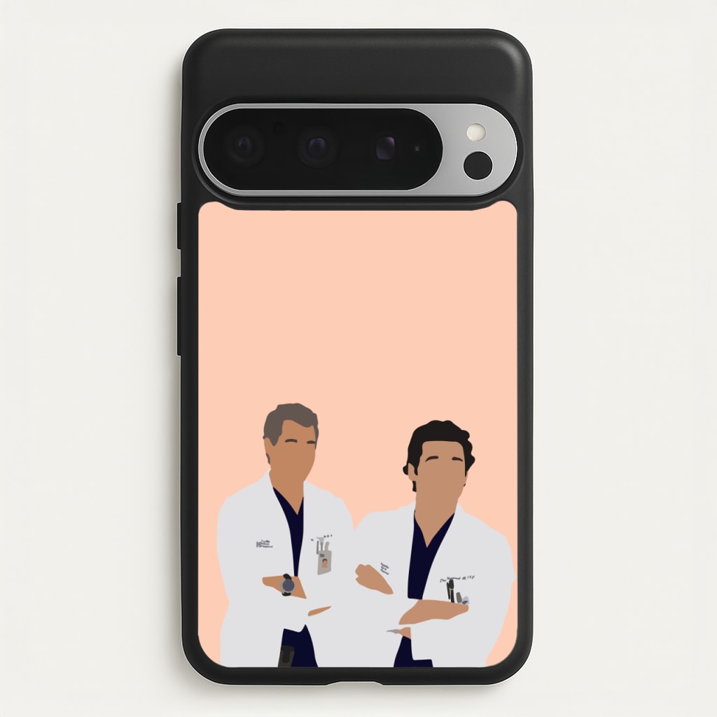 Two Doctors Arm Crossed - Grey's - Grey's Anatomy Phone Case for Google Pixel 9 Pro XL